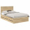 VidaXL vidaXL Bed Frame Sonoma Oak Engineer Wood 5
