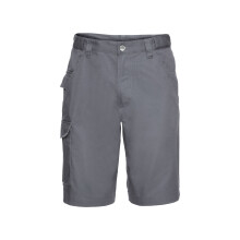 (38R, Convoy Grey) Russell Mens Polycotton Work Shorts
