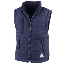 (2XS, Navy) Result Childrens Unisex Ultra Padded Bodywarmer / Gilet (Water Repellent & Windproof)