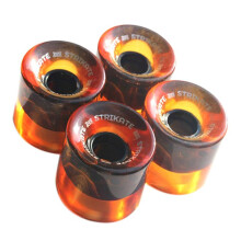 STRIKATE 4 Szt. 60X45mm  Skateboard Wheels PU Wheels Long Board  Wheels, Transparent Orange