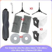 Części Zamienne dla L10s Pro Ultra Heat / X30 Ultra / L10s Ultra Gen 2/Mova E30 Ultra Brush Filter Dust Bag Mop Cloth