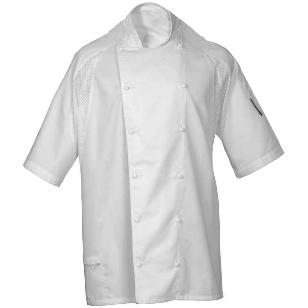 (Xxl, White) Le Chef Unisex Adult Executive Short-Sleeved Chef Jacket 5063470417742