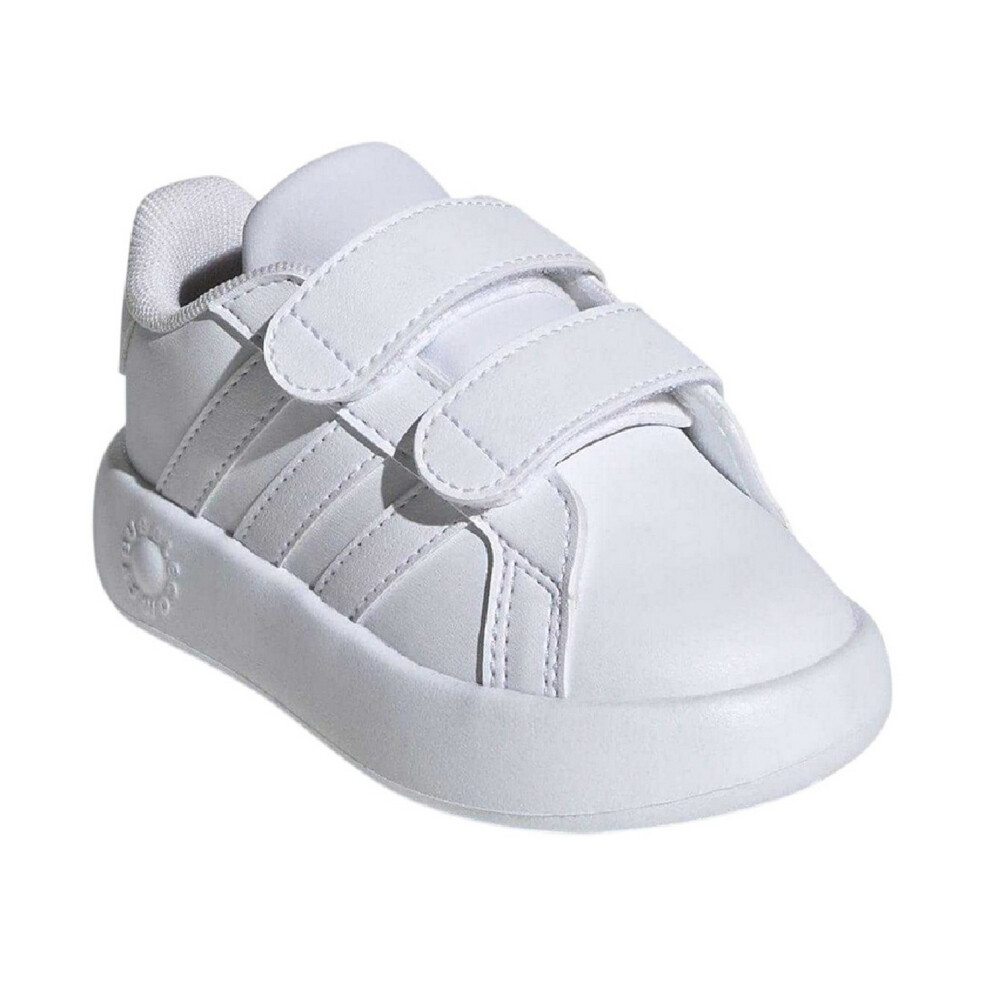 Adidas (6 Uk Child, White) Childrens/Kids Grand Court 2.0 Trainers