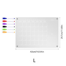 (TYU049 A3) Magnetic Magnetic Acrylic Memo Board With Erasable Surface Home For School