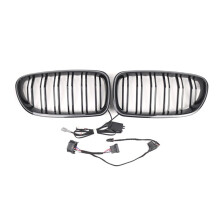Grade Frontal de Malha Dupla em Formato de Rim para Série 5 F10 F11 2010-2016 Grades de Corrida 51137261355 51137261356 CIC
