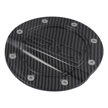 Car Gas Cap Fuel Filler Door Cover for  Mustang 2015-2020 Gas Tank Cover Trim Accessories Carbon Fiber Pattern