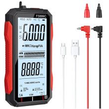 FS899C Digital Multimeter Auto-Ranging 6000 Counts True RMS NCV Spänning Ström Tester med 4,8-Tums Skärm