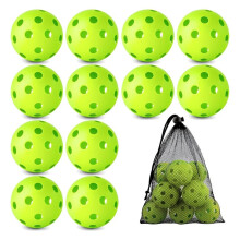 Confezione da 12 Palline da Baseball In Plastica con Sacchetto con Coulisse per Allenamento Indoor e Outdoor