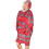 Couverture Pull Épaisse Kocobluza Oversize avec Capuche Chaleur Douce Épaisse Rouge — sweat à capuche 2