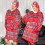 Couverture Pull Épaisse Kocobluza Oversize avec Capuche Chaleur Douce Épaisse Rouge — sweat à capuche 4