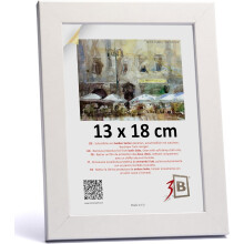 Cadre photo en bois classique élégant 13x18 cm avec support blanc — cadre photo, cadre mdf, décoration bureau