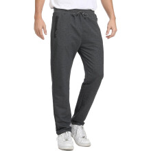 Herren Trainingshose Sportliche Jogginghose Baumwolle Dresowe für das Fitnessstudio Grau L — herrendch joggershose, joggers aus baumwolle