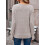 Dokotoo Damenpullover mit langem Ärmel Eleganter V-Ausschnitt Grau XL — dokotoo damenpullover, pullover v ausschnitt, grauer pullover xl 2