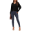 Damen-Langarmpullover V-Ausschnitt Knöpfe Vintage Schwarz S — damen vintage pullover, schwarzer pullover mit knöpfen, pullover mit v ausschnitt 6