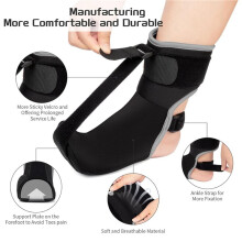 2X Plantar Fasciitis Nattskena Strumpa Unisex Plantar Fasciitis-Bygel med Massageboll för Fotsmärtlindring Stretchrem
