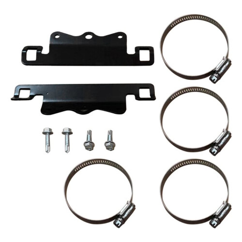 2X Universal-Montagehalterungssatz für Stoßdämpferbehälter 803-02-042, Passend für Behälter mit 2,0 oder 2,5 Durchmesser 1