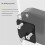 Electric Fingerprint Lock for Frameless Glass Doors, Push-Pull Sliding Glass Cabinet Showcase Silver 5