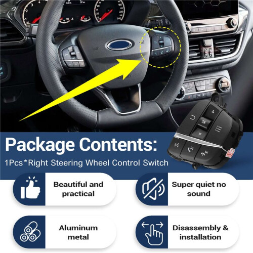 H1BT-14K147-AB Multi-Function Steering Wheel  Cruise Control Button for  Fiesta MK4 Focus Sharpness 2019-2021 1