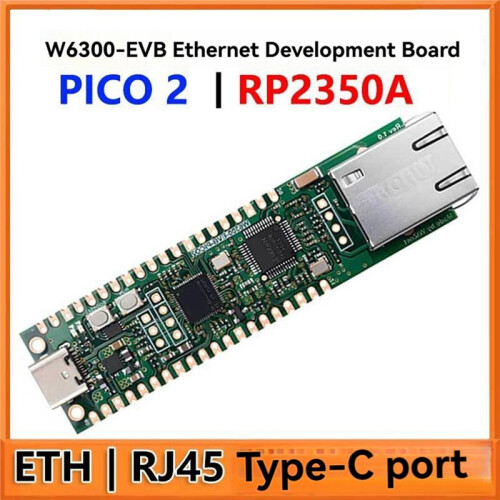 For Raspberry Pi  2 RP2350A W6300-EVB Ethernet Development Board ETH RJ45 Type-C W6300-EVB-Pico2 2