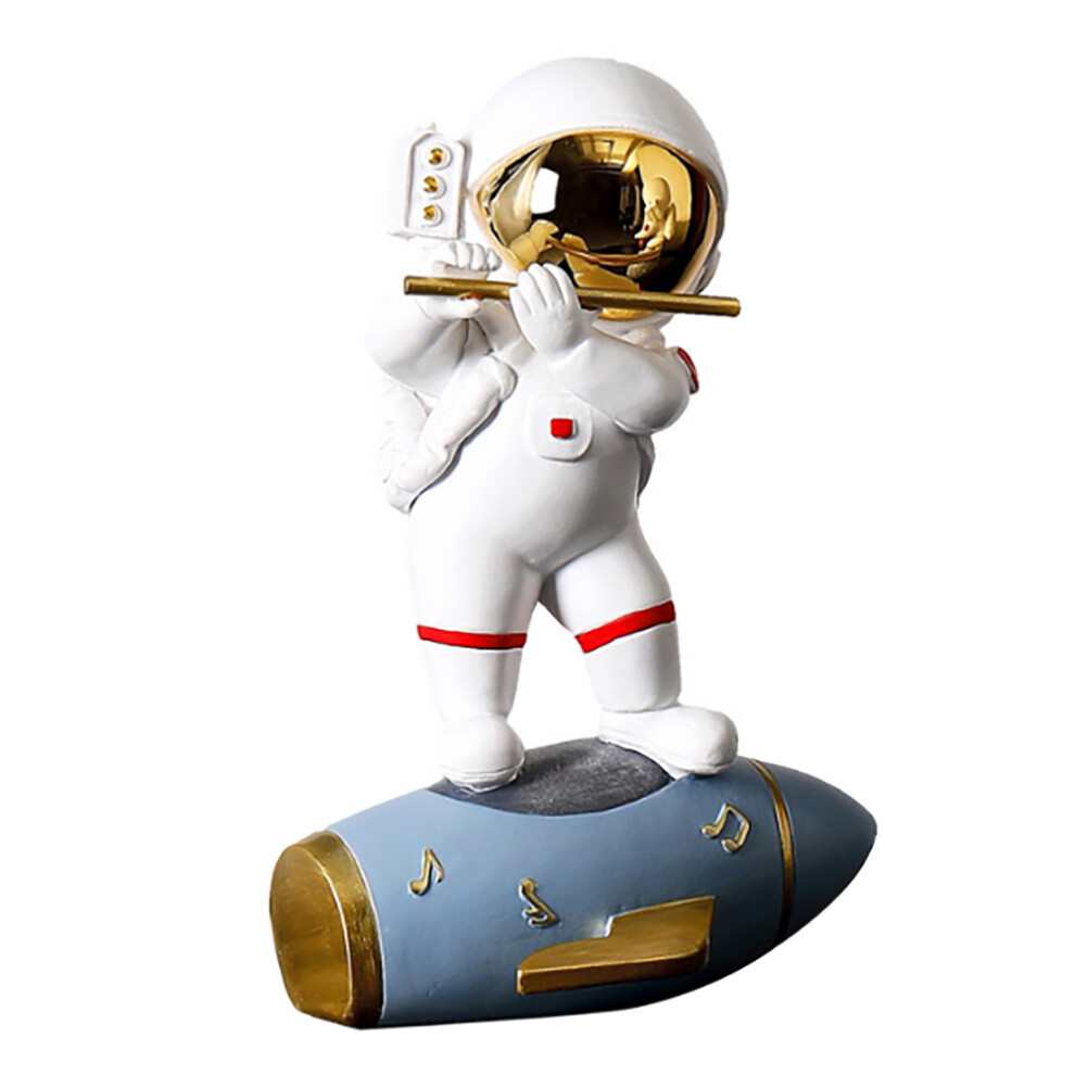 Semoic Spaceman Sculptures Resin Music Astronaut Home Decor Figurines Desktop Home Decoration Astronaut Model Statue D