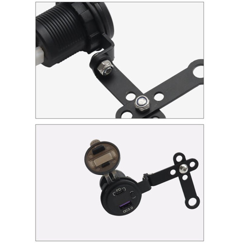 Motorcycle Fast Charging Dual USB Charger Socket Adapter for  800MT Waterproof Accessories 2