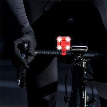 Bike Horn with Wide Range Floodlight,USB Rechargeable Bicycle Horn with Light,for Mountain Bikes,Scooters Red