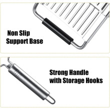 4-in-1 Stainless Steel Handheld Cheese Grater - for Cheese, Chocolate, Garlic, Vegetables & Fruit. Kitchen Gadget.