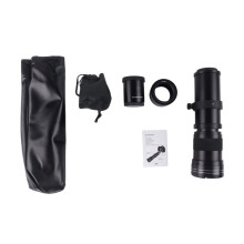 420-1600mm F/8.3 Super Manual Telephoto Lens for A58 NEX-3NL A7 A7R A6000 A6500 HX300 RX100II Mirrorless Camera