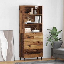 vidaXL Highboard 2 stk. Altholz 69,5 x 32,5 x 180 cm Holzwerkstoff