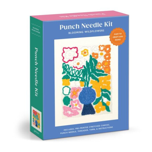 Blooming Wildflowers Punch Needle Kit by Galison Paperback Book