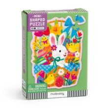Bunny Basket 48 Piece Mini Shaped Puzzle by Mudpuppy Paperback Book
