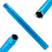 Broca corona profesional de diamante para perforar, azul 122x450mm — broca para hormigón, corona diamantada