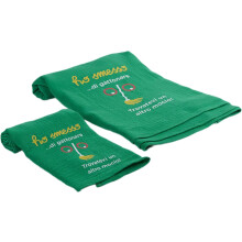 Serviettes en mousseline pour enfants, lot de 2, douces, vertes, 110x110 cm — kit naissance, sortie de bain