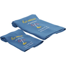 Kindergastücher Badehandtücher-Set 2 aus Baumwolle Weiche Blau — handtuchset kinder, badetuch blau, handtuch für kinder gesicht