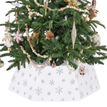 Colerette de sapin Ø 63 cm Housse de pied Blanc Décoration de Noël — cache pied sapin, décorations noël