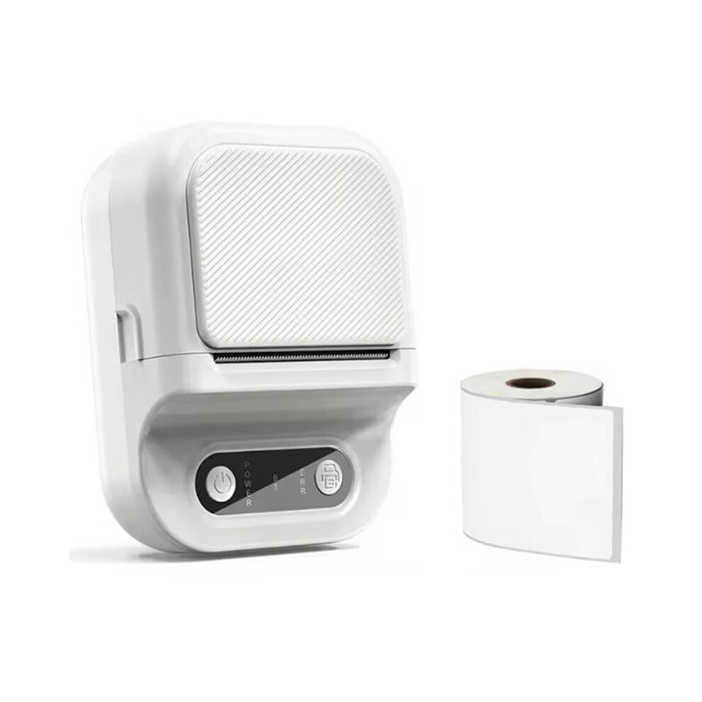 Portable Label Printer, Thermal Barcode Printer, Thermal Barcode Printer For Takeout Receipts. White 4713122488279