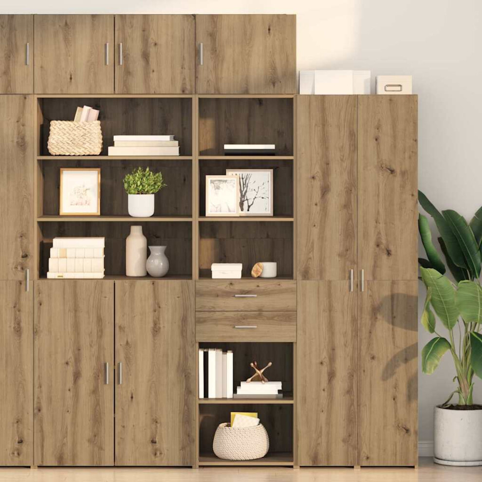Vidaxl Highboard Artisan Oak 50 X 42.5 X 225 Cm Engineered Wood