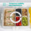 LIVIVO LIVIVO 2 Pack Snack Box with 5 Removable Trays 7