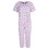 PJ Couture Women's Ribbed Short Sleeve Capri Pyjama Set 1