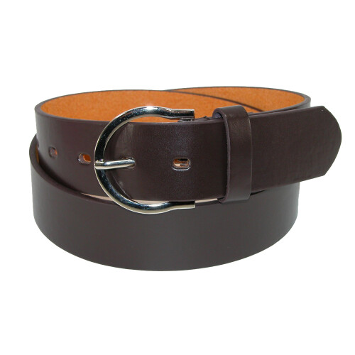CTM Womens 35 mm Wide Basic Bridle Belt