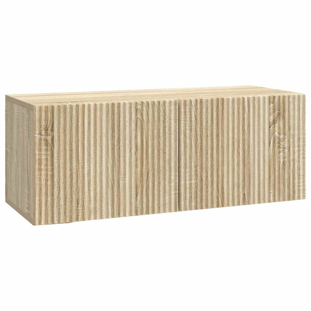 Vidaxl Wall-Mounted Tv Cabinet Sonoma Oak 78.5 X 31 X 30 Cm