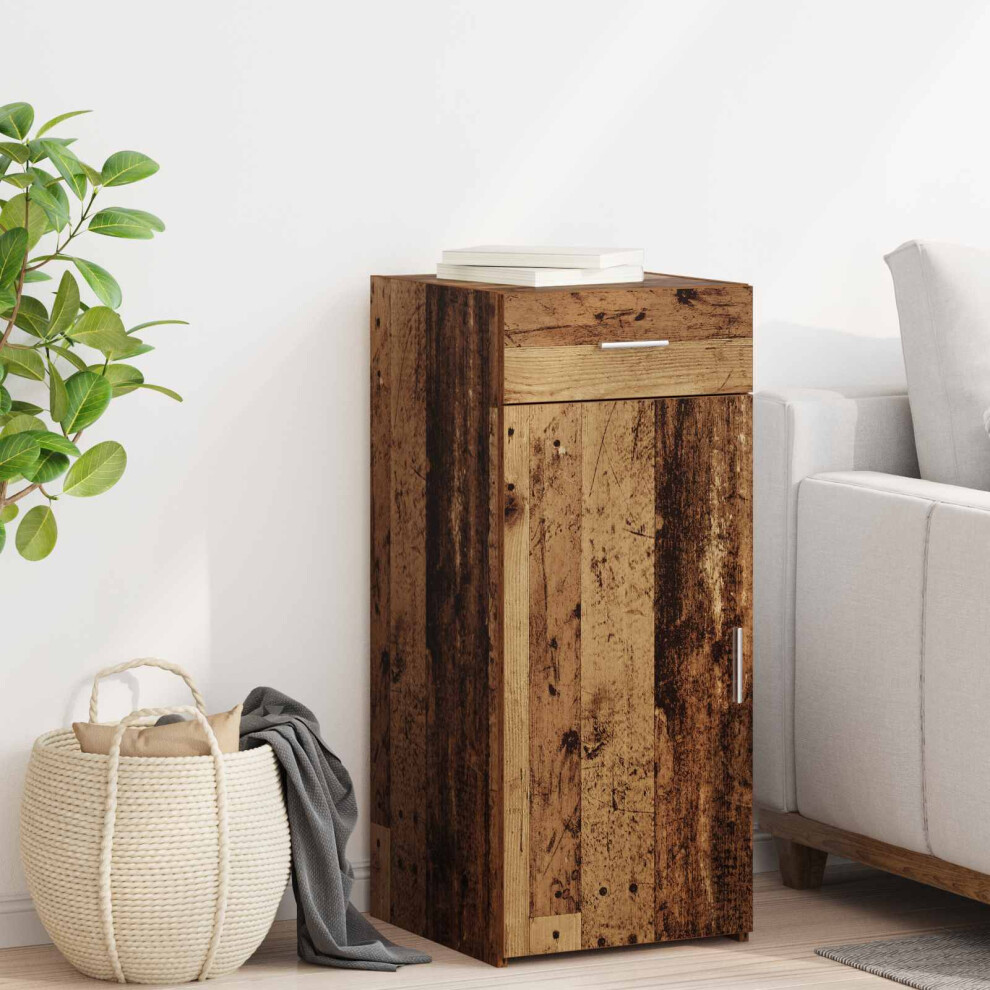 Vidaxl Storage Cabinet Old Wood 40 X 42.5 X 93 Cm Engineered Wood