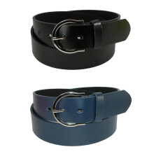 CTM Womens 35 mm Wide Basic Bridle Belt