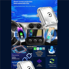 Adaptador de Dongle USB Inteligente para Coche 4en1 Wireless CarPlay Airplay/Mirror Link/Android Auto/Carplay B