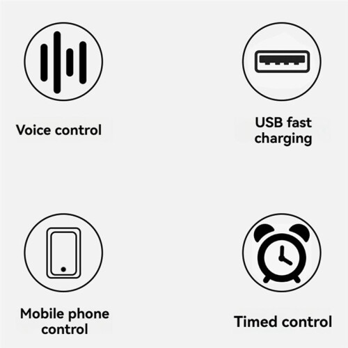 Desktop Power Strip Multi Plug Outlet with 4 USB  WIFI APP Control Timing Power Calculation Power Strip BR Plug