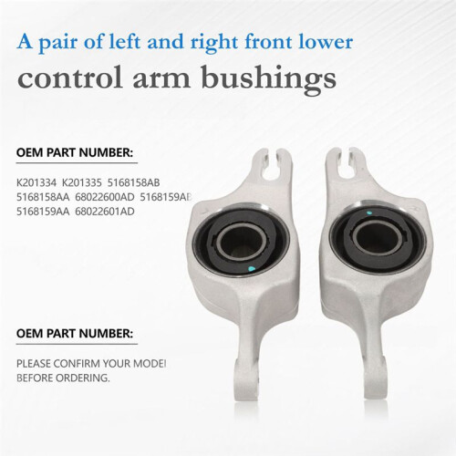 Front Left Right Side Lower Control Arm Bushing Suspension Kit 5168158AB 5168158AA for  Durango 2011-2015 1