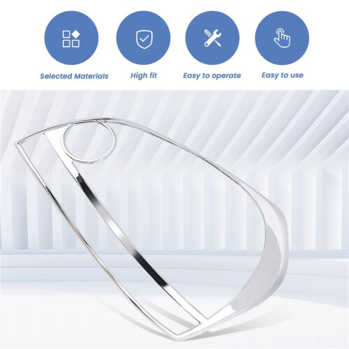 Car Front Light Cover Headlight Frame Decoration for  Tucson 2006 2007 2008 2009 2
