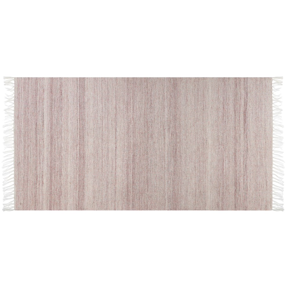 Beliani Rug Malhia Light Red 80 X 150 Cm