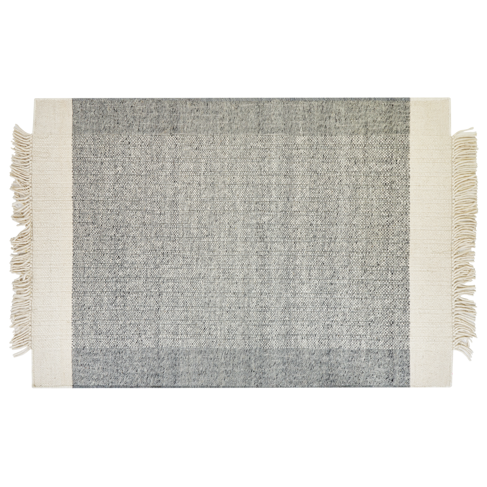 Beliani Rug Tatlisu Grey 160 X 230 Cm Wool