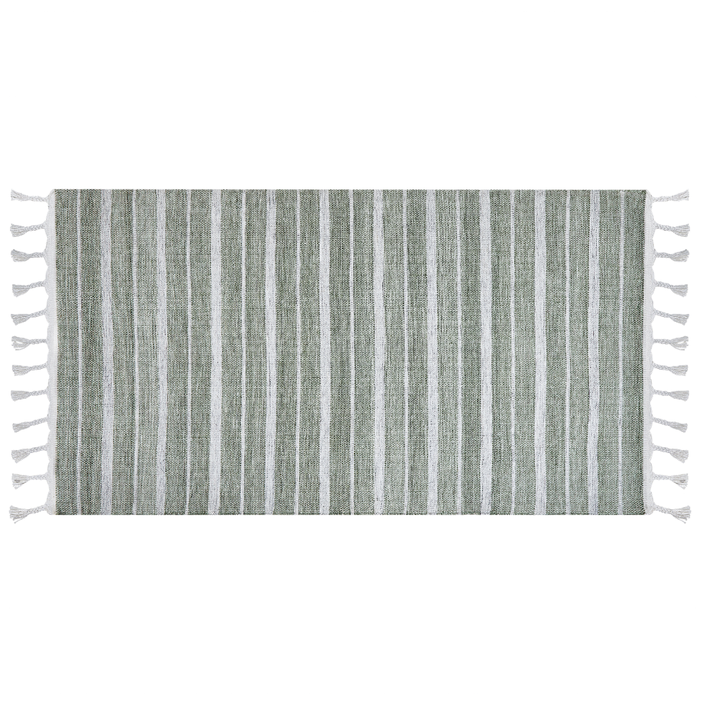 Beliani Rug Bademli Dark Green 80 X 150 Cm